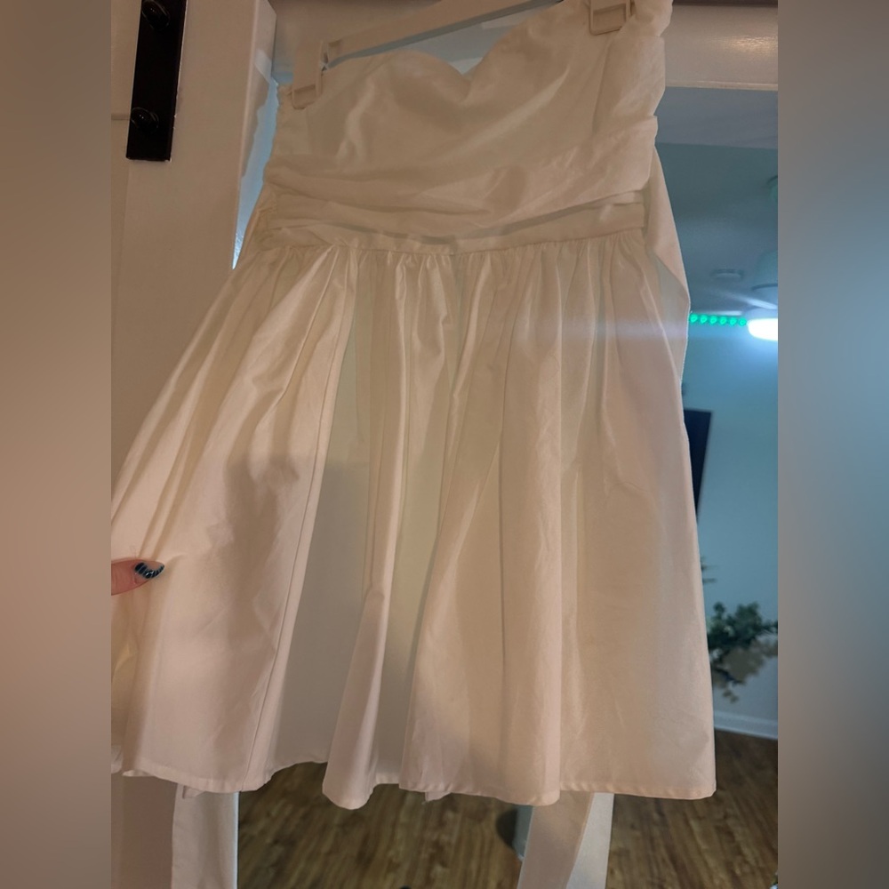 white hoco dress worn once